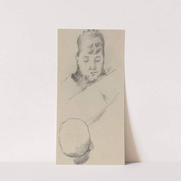 Bust of Madame Cézanne (verso) (1884-1885) by Paul Cézanne