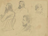 Bust portraits of four men including Colonel Hill of the Athens, Georgia Banner
