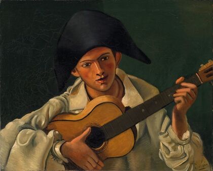 Buste d’arlequin à la guitare (1930)