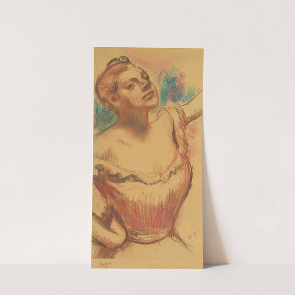 Buste de danseuse au corsage rouge (1899) by Edgar Degas