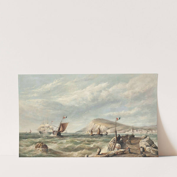 Bustling Activity Off The French Coast by Henry King Taylor