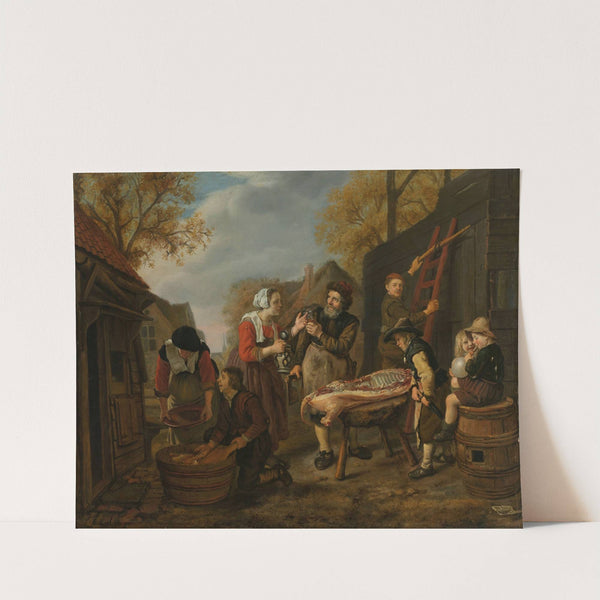 Butchering a Pig by Jan Victors