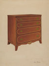 Butternut Wood Chest of Drawers