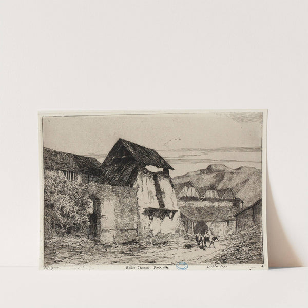 Buttes Chaumont, Paris, 1849 (1849) by Auguste Péquégnot