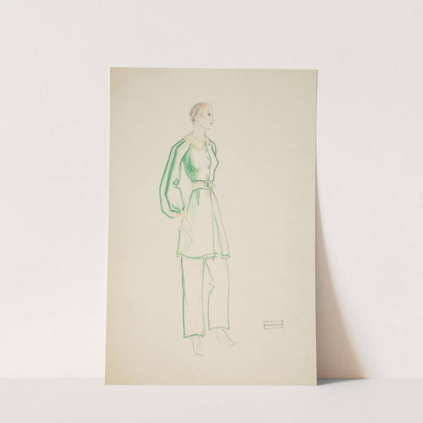 Button, Button: Unidentified Character in Green (1934-1943) by Alex Jones