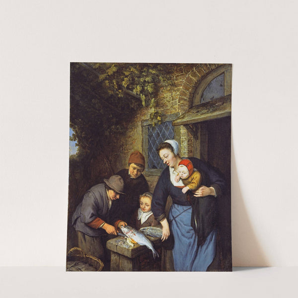 Buying Fish (1669) by Adriaen van Ostade