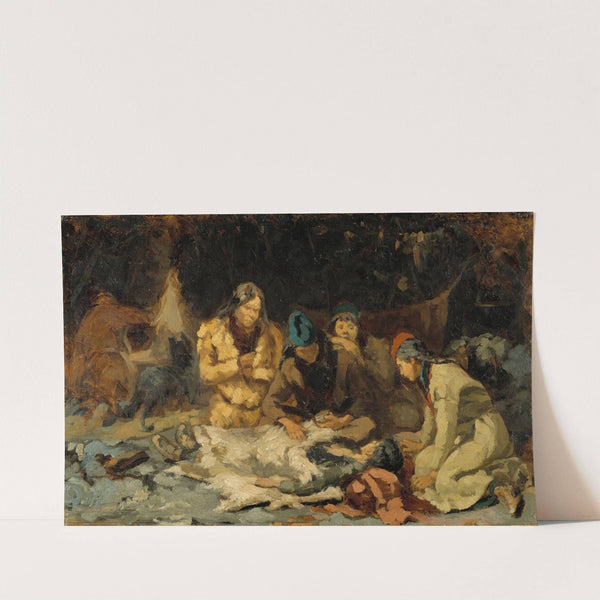 By a Sickbed (1870s) by Anna Nordlander