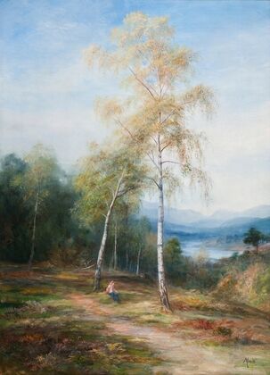 By a silver birch — size preview