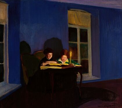 By candlelight