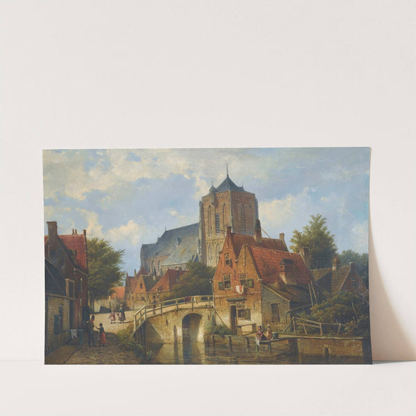 By the Canal by Willem Koekkoek