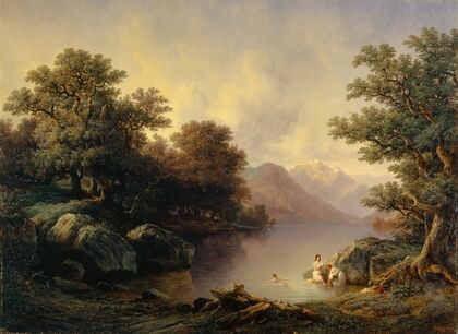 By the Lake of Brienz (The Bathers)