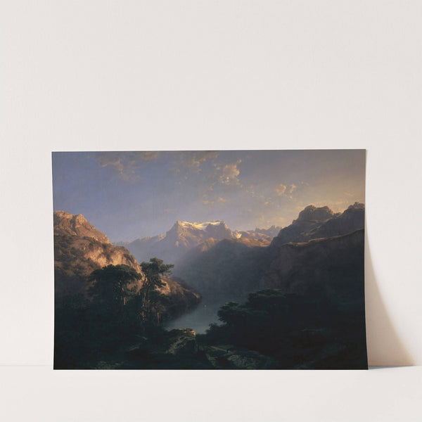 By the Lake of Uri (1849) by Alexandre Calame
