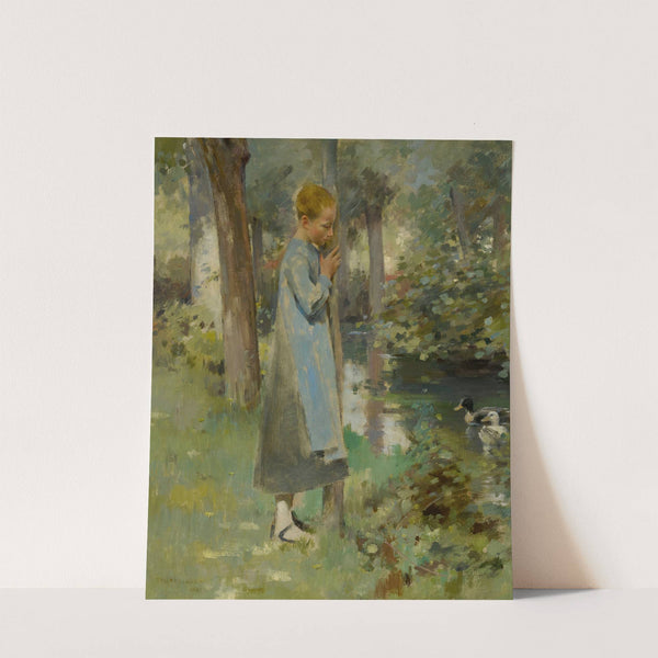 By the river by Theodore Robinson