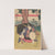 By the River Shore (warrior with chest and sword) by Ryūsai Shigeharu