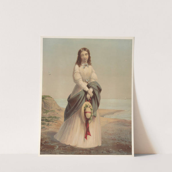 By the sea-shore (1868) by Currier & Ives.