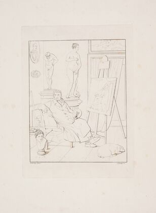 CA Lorentzen i sit atelier