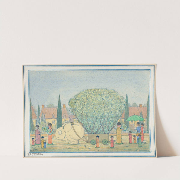 Cabbages, a 'Wiggle Much' design by Herbert Crowley