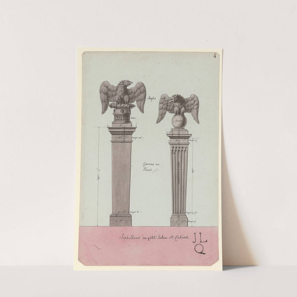 cabellons du petit salon et cabinet (1786) by Jean Jacques Lequeu