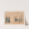 Cabul; retinue of Shah Shoojau Ool Moolk, Mahomed Shah Giljee, chief executioner, Ghufoor, a mutilator (1843) by James Atkinson