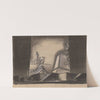 Caesar and Cleopatra: Sketch no. 2 (Interior with Window to Monuments Outside) (1934-1943) by Frederick Stover