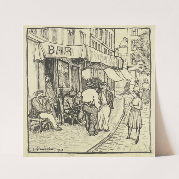 Café in Marseille by Engelbert Gminska