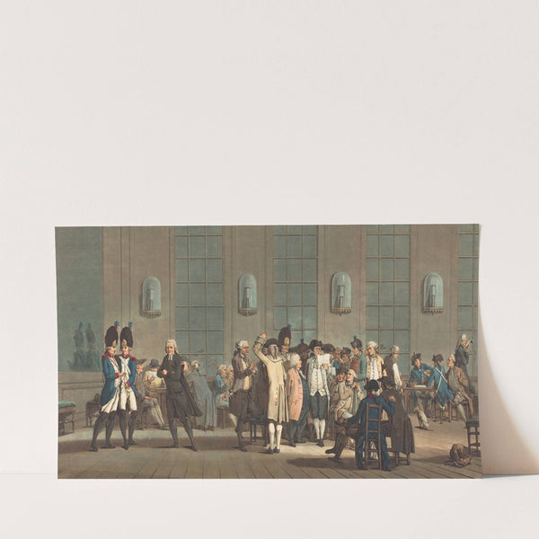 Caffeé Des Patriotes &#8211; A Patriot&#8217;s Coffée House (1792) by Jean-Baptiste Morret