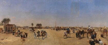 Cairo Seen from the Kasr-el-Nil Bridge (1881)
