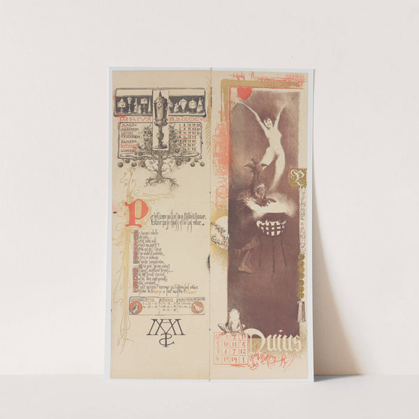 Calendrier Magique Pl.08 (1896) by Manuel Orazi
