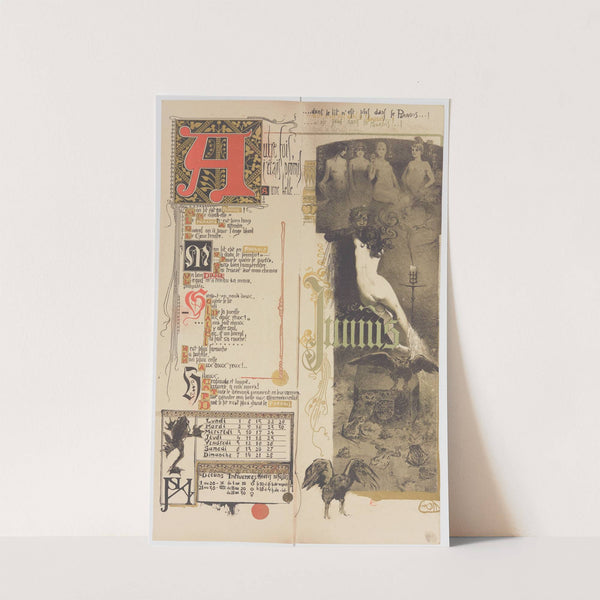 Calendrier Magique Pl.09 (1896) by Manuel Orazi