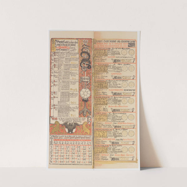 Calendrier Magique Pl.16 (1896) by Manuel Orazi