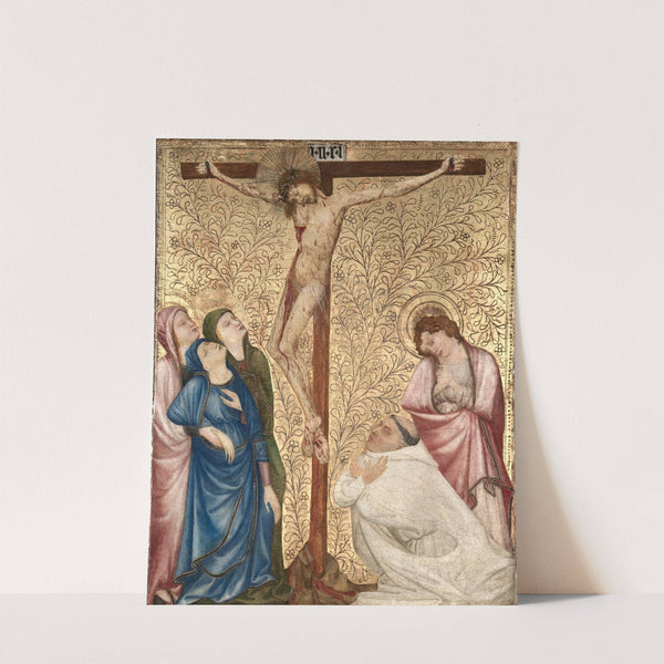 Calvary with a Carthusian Monk (1389–1395) by Jean de Beaumetz