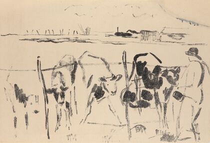 Calves in a Meadow