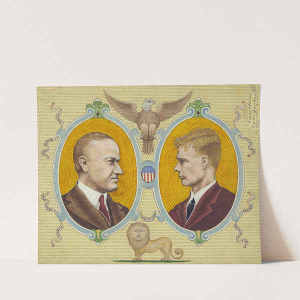 Calvin Coolidge and Charles Lindbergh (1928) by Victor Facchina