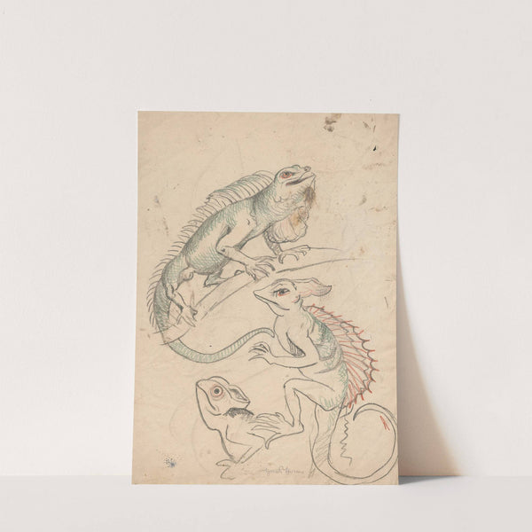 Cameleons (1880 - 1900) by Hans Thoma