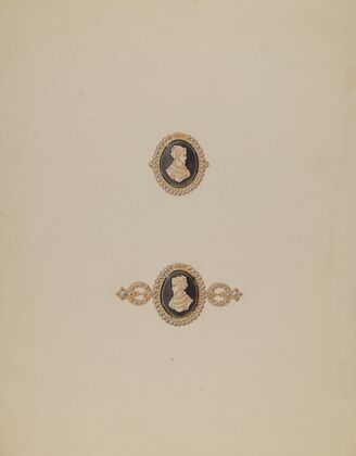 Cameo Pin and Ring