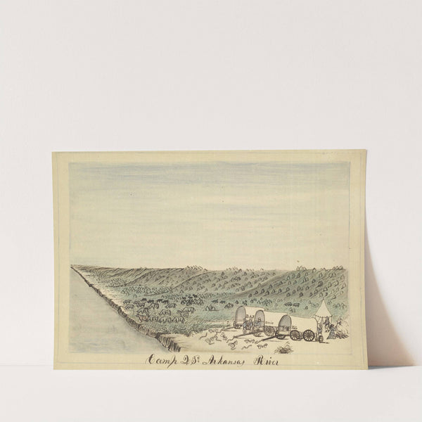 Camp 23rd Arkansas River by Daniel A. Jenks