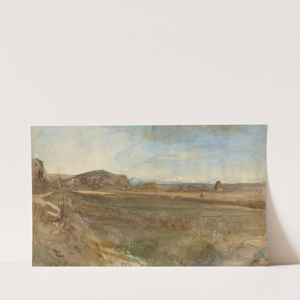 Campagna Landscape on the Via Flaminia (1869) by Franz Albert Venus