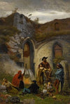 Campement De BohÃ©miens, Dans Les Ruines De L’abbaye De Saint-Bavon (Gand)