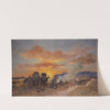 Campfire at Sunrise in the Laramie Plains by Frank Buchser