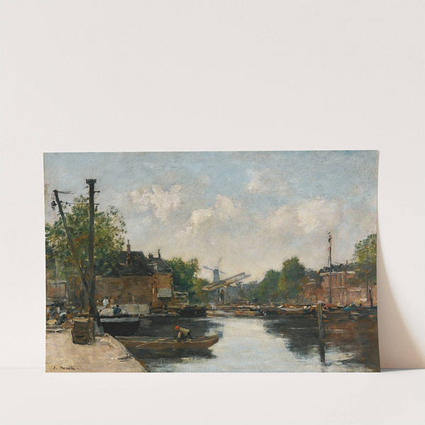 Canal A Rotterdam (circa 1876-80) by Eugène Boudin