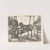 Canal et village (20th Century) by Armand Apol