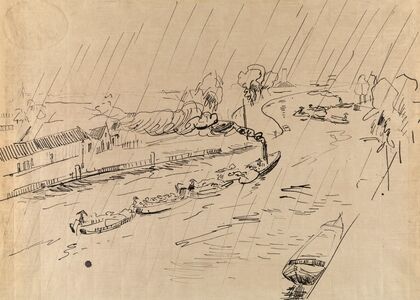 Canal in the Rain