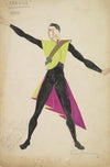 Candide: Candide green and purple cape (1934-1943)