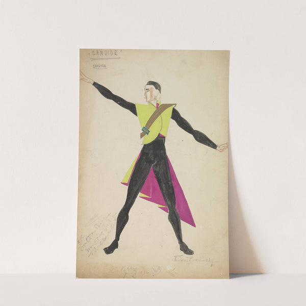 Candide: Candide green and purple cape (1934-1943) by Alex Jones