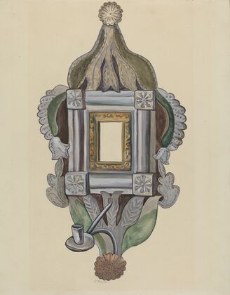 Candle Sconce with Mirror
