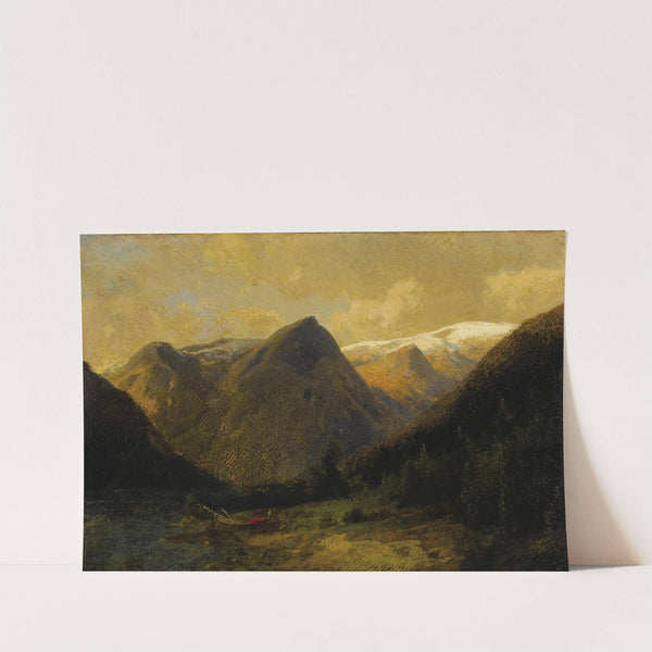 Canoe at Water&#039;s Edge by Hermann Ottomar Herzog