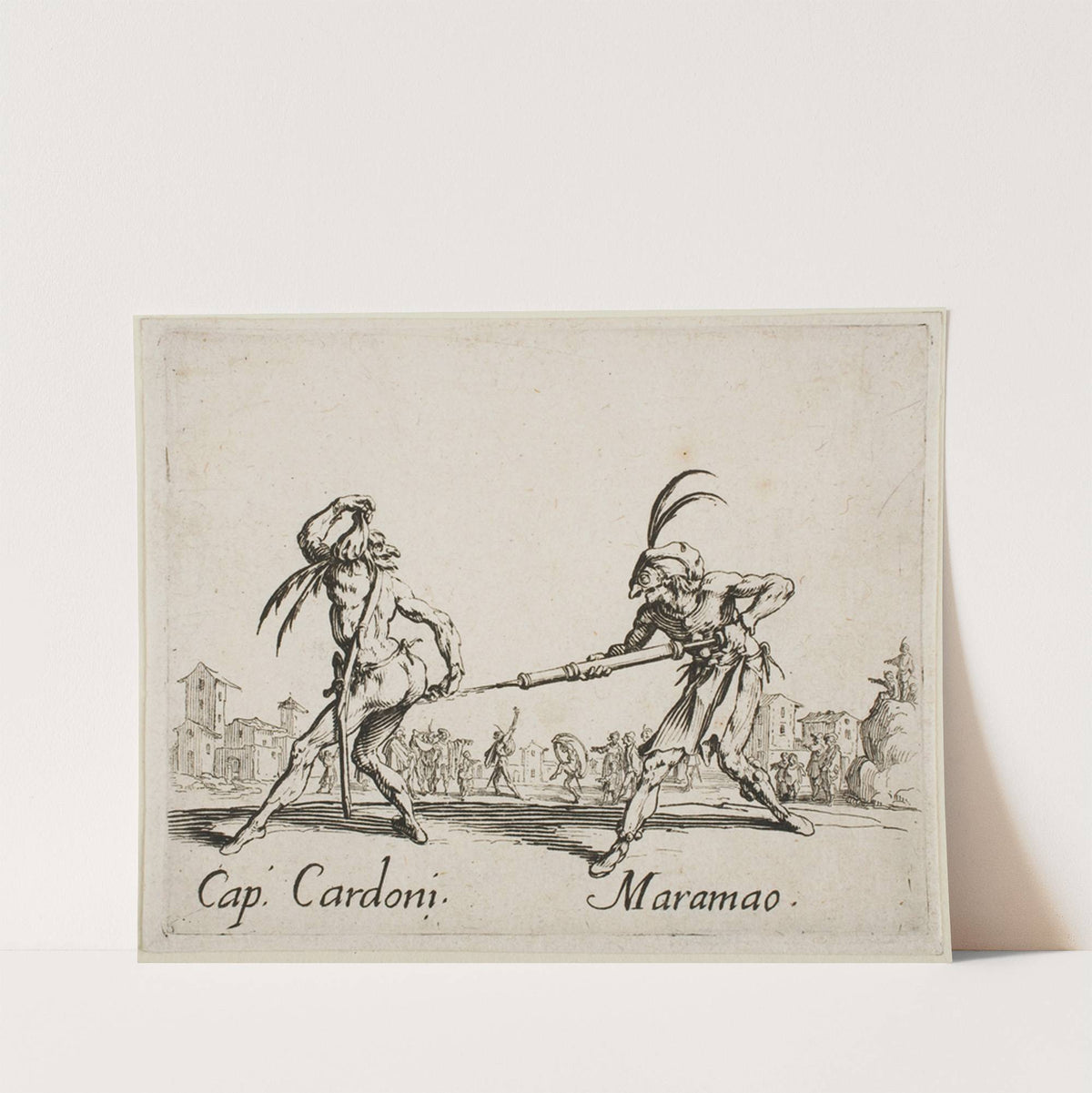 Cap. Cardoni and Maramao (1631) by Jacques Callot