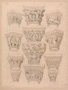 Capitals in the Abbey Church of St. Georges de Bocherville, near Rouen, Normandy