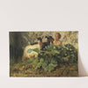 Caprette Con Pastorello (A Shepherd With Goats) (1862) by Filippo Palizzi