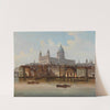 Capriccio, a view of St. Paul’s Cathedral, London by Johann Wilhelm Jankowsky